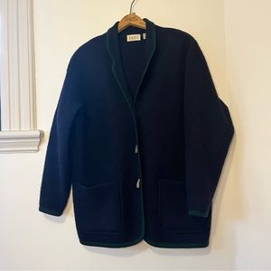 VINTAGE boiled wool shirt jacket
